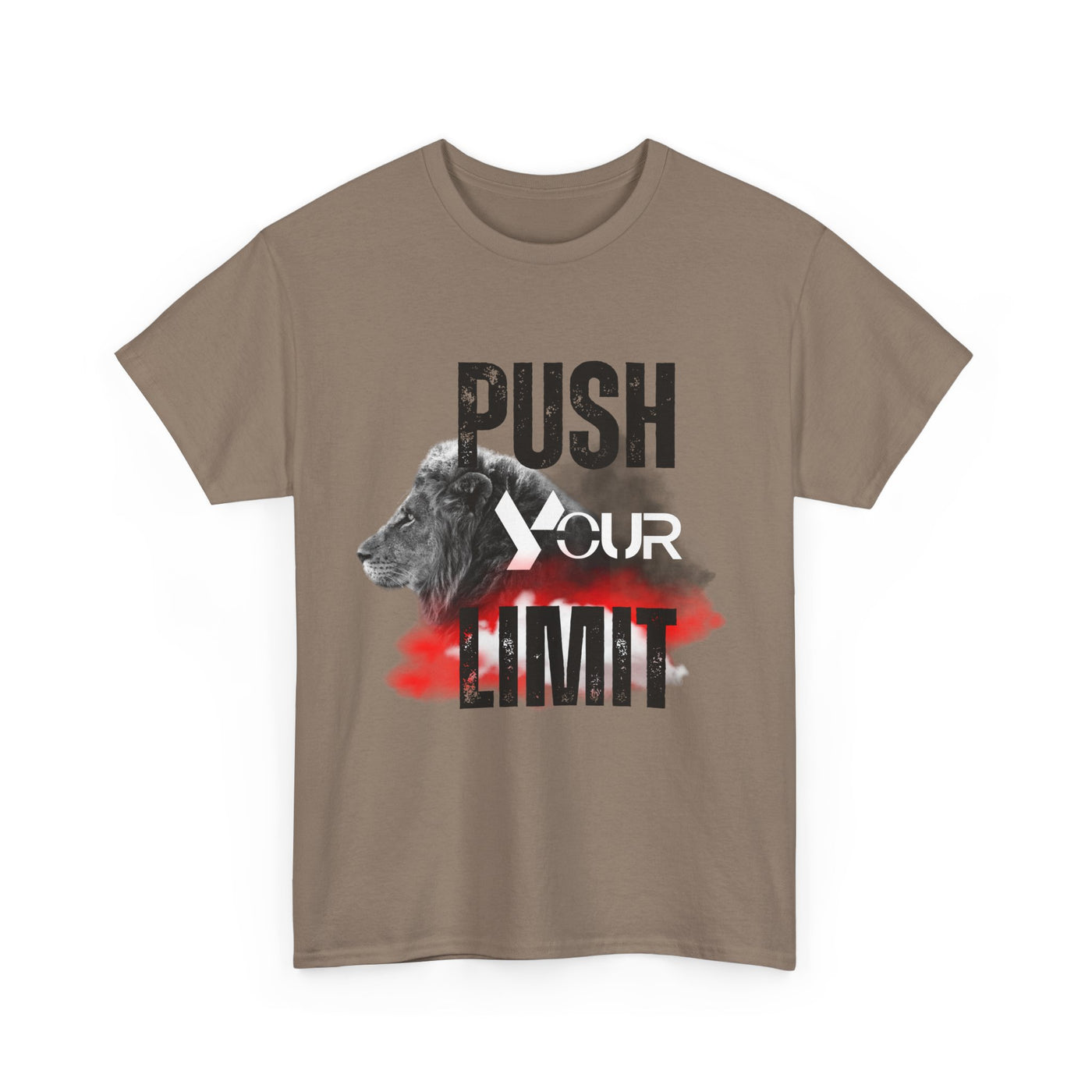 Motivational Unisex Heavy Cotton Tee - "Push Your Limit"