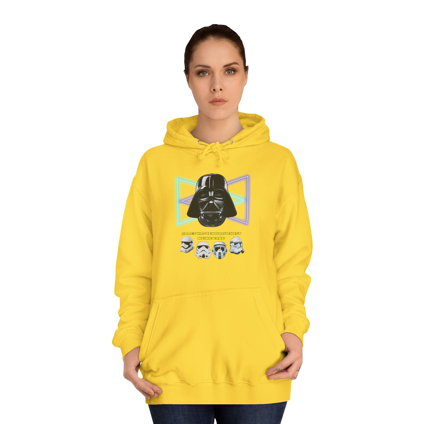Star Wars unisex Hoodie - Darth Vader   - Alles was ich brauch ist meine Gang - beidseitig bedruckt
