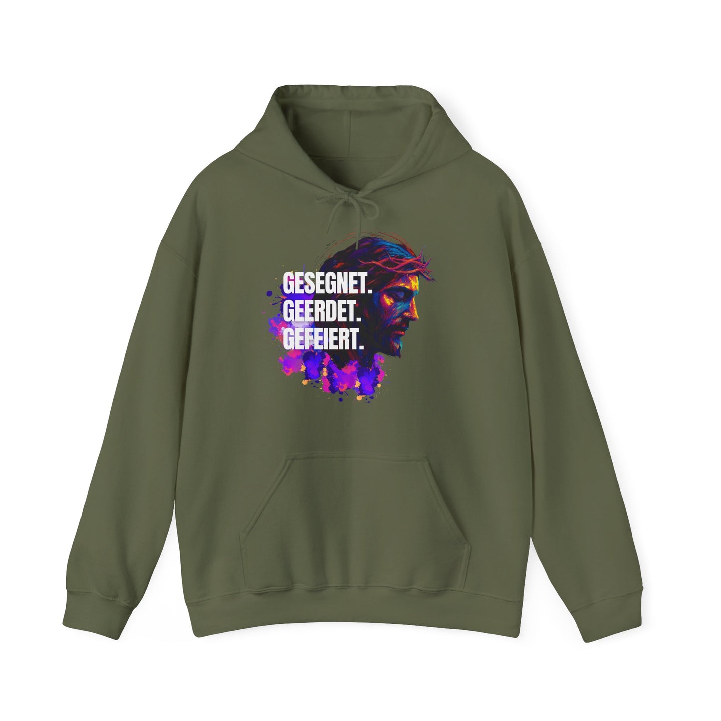 Jesus Colorful - with saying Blessed- Grounded - Celebrated
