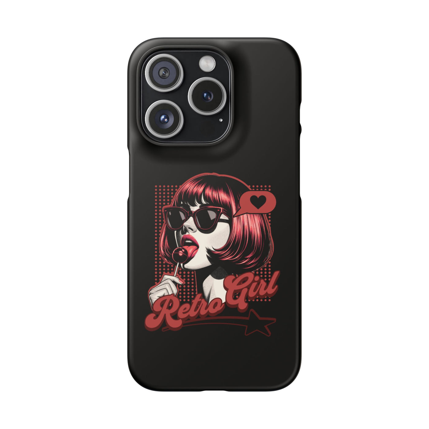 Retro Girl Snap Case Handyhülle