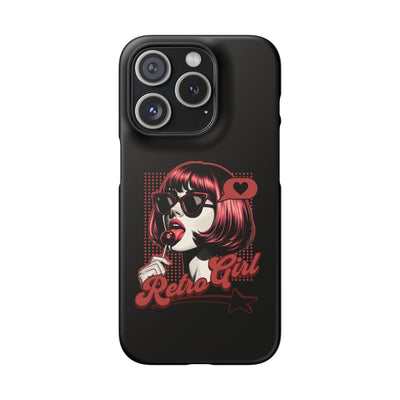 Retro Girl Snap Case Handyhülle
