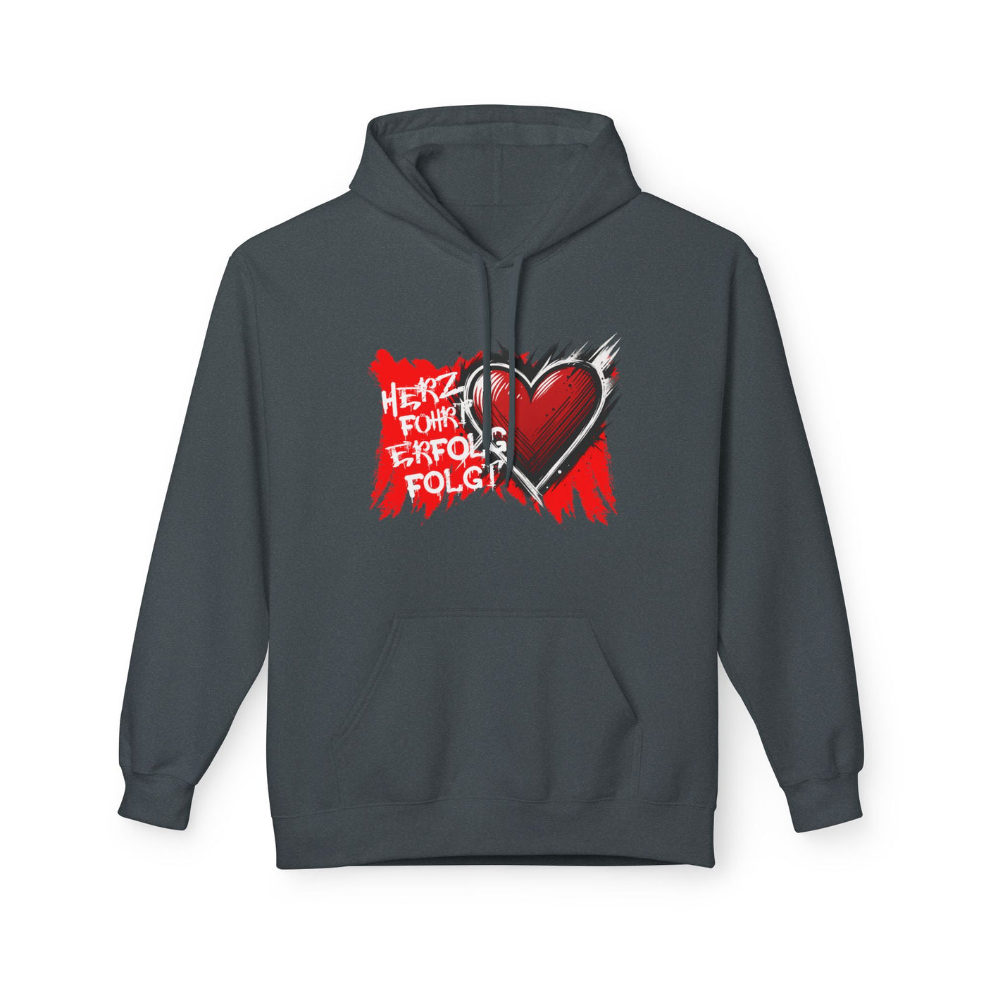 Herz führt Erfolg folgt Hoodie