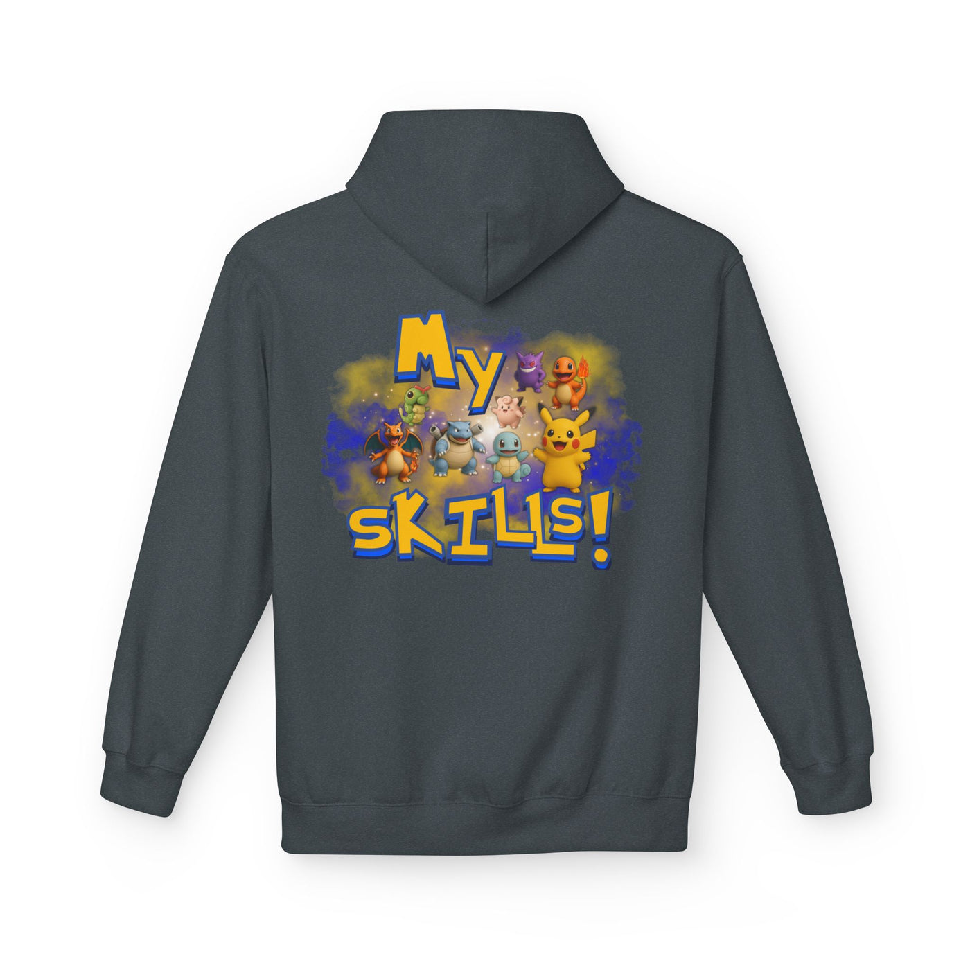 Pokemon Skills Hoodie, Unisex Pokemon Sweatshirt, Cute Hoodie