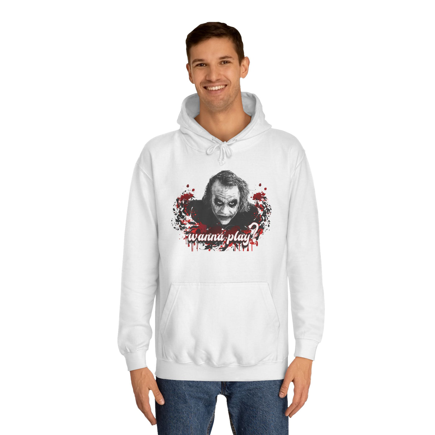 Joker "wanna play" college hoodie