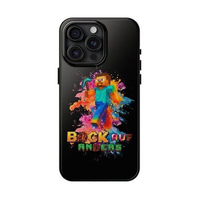 Minecraft Inspired Tough Phone Case - Handyhülle  "Bock auf anders" Colorful Gamer Design