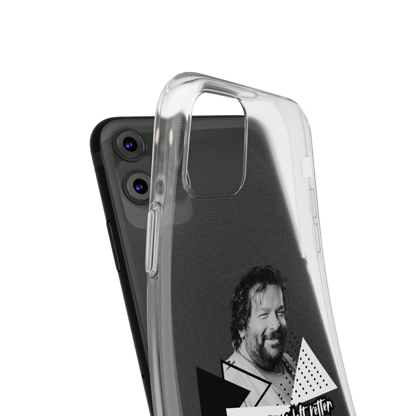 Handyhülle Unique Phone Cover, Ich wollte die Welt retten, dann gabs Mittag