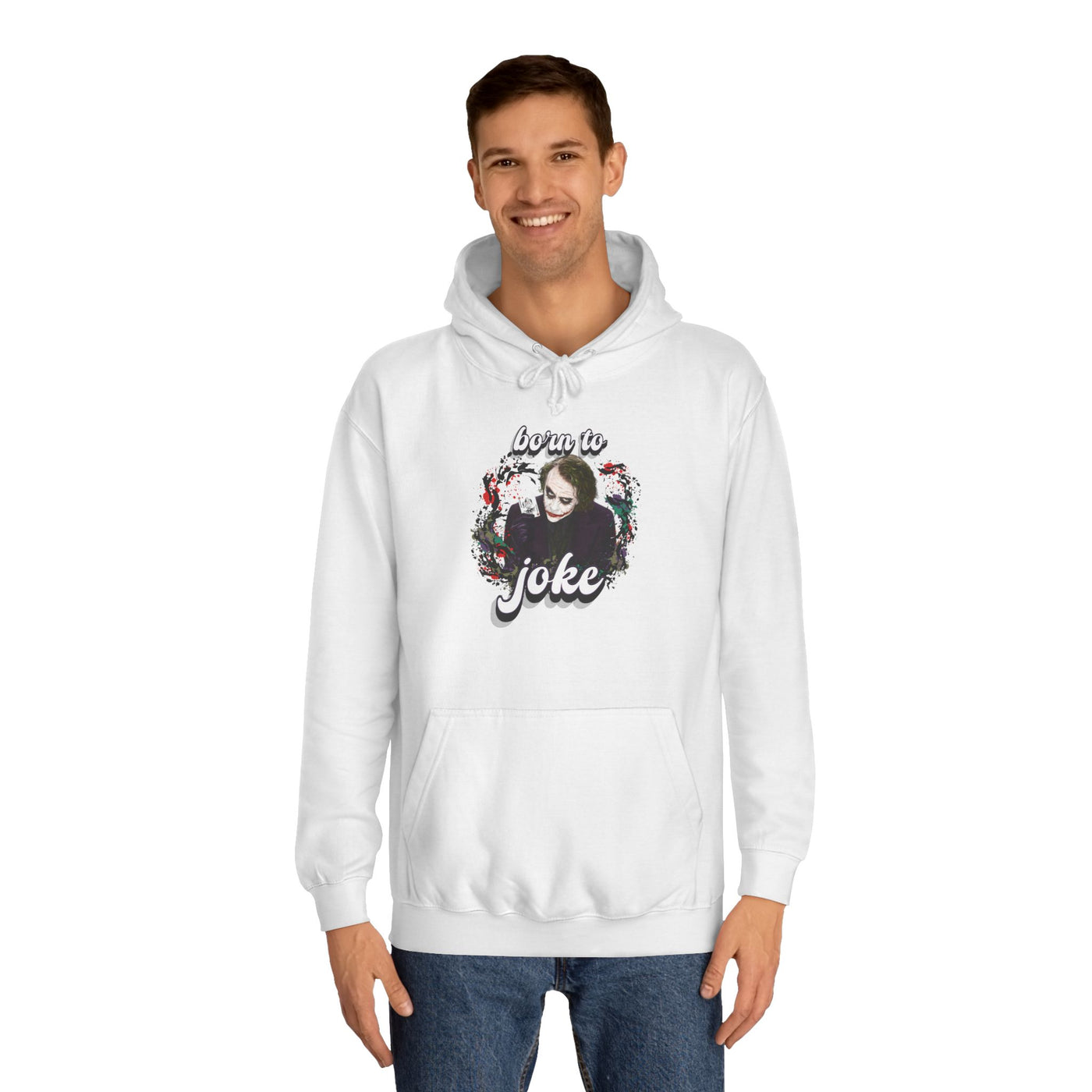 Joker "born to joke" college hoodie