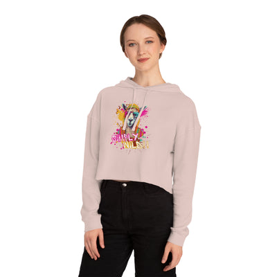 Urban Wilds Crop Hoodie - Colorful Graffiti Inspired Design