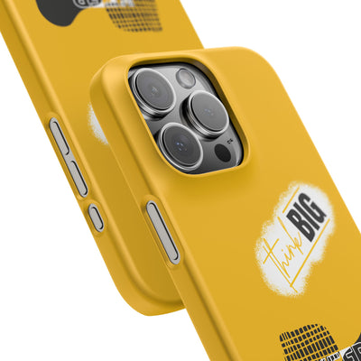 Handyhülle gelbe - Yellow Snap Case - 'Think BIG' for Motivated Individuals