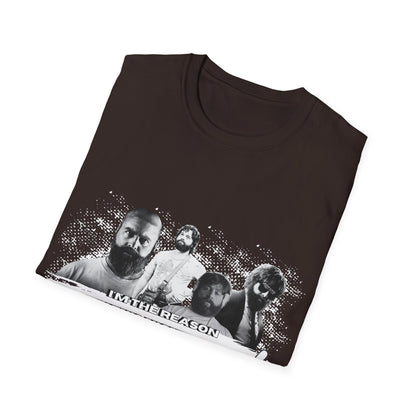 I am the reason why this night...Retro Graphic Unisex Softstyle T-Shirt - Hangover Alan