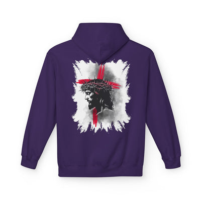 Faith-Inspired Hoodie: Blessed, Saved, Loved - Christian JESUS