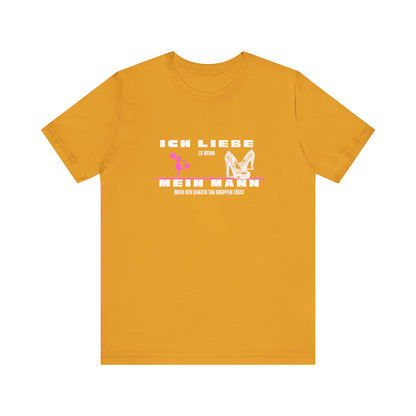 I Love My Husband "Shopping" Unisex Jersey Short Sleeve Tee