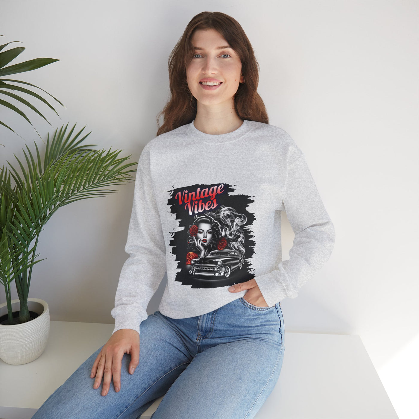 Vintage Vibes Unisex Sweatshirt, Retro