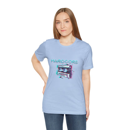 Techno - Hardcore Never Dies - Retro Graphic Tee, 90s Aesthetic Shirt unisex