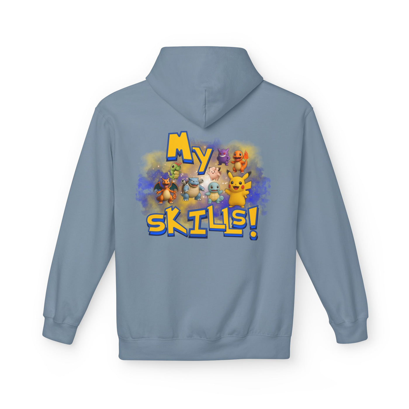 Pokemon Skills Hoodie, Unisex Pokemon Sweatshirt, Cute Hoodie