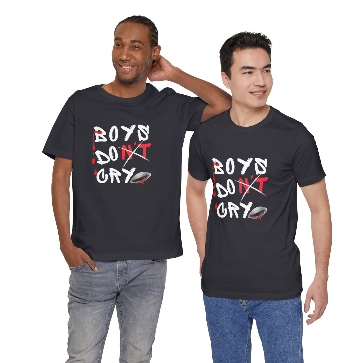 Boys Don't Cry for Men, Casual T-shirt