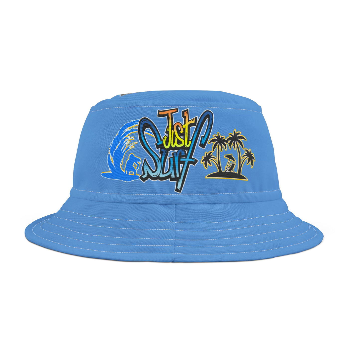 Tropical Surf Bucket Hat Fishing Hat - Beach Vibes, Perfect for Summer Adventures