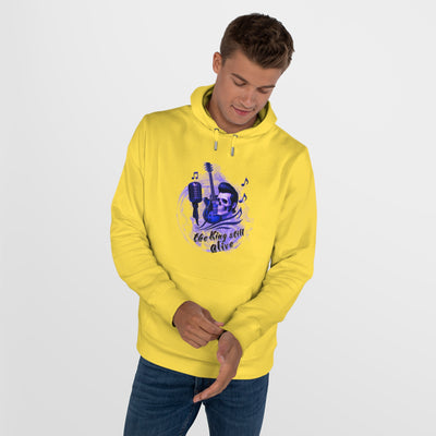 Rock 'n' Roll King Hooded Sweatshirt - 'The King Still Alive' Graphic