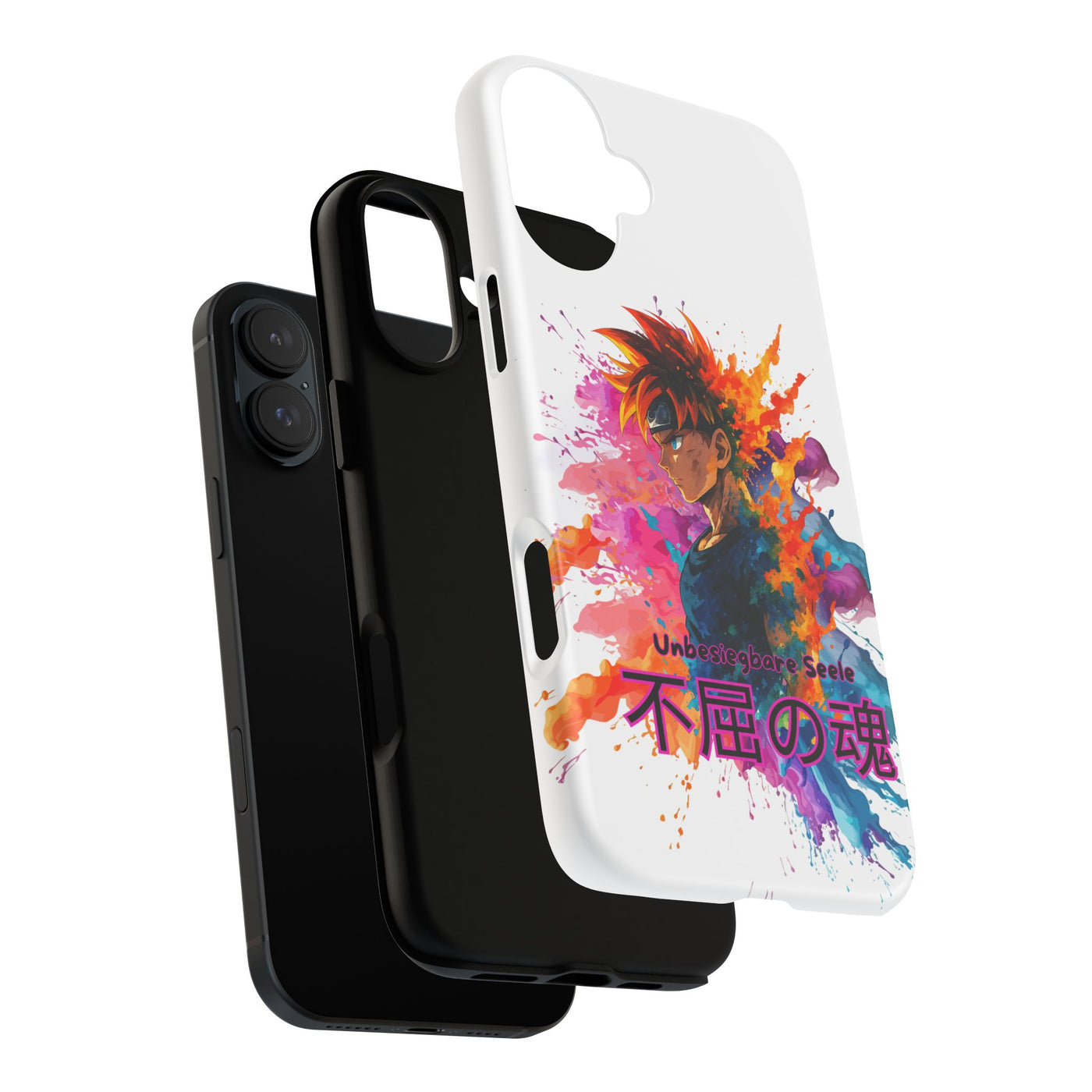 "unbesiegbare Seele" Tough Cases - Colorful Anime Phone Case Handyhülle
