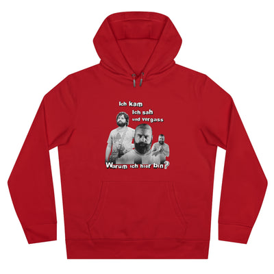 Hoodie Unisex Witz  Alan Garner– Ich kam ich sah und vergaß - Warum ich hier bin!