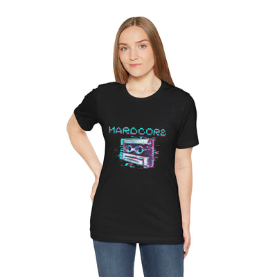 Techno - Hardcore Never Dies - Retro Graphic Tee, 90s Aesthetic Shirt unisex