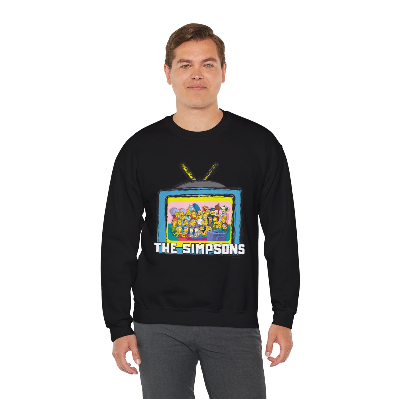The Simpsons Unisex Heavy Cotton Sweatshirt