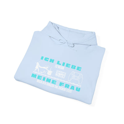 Gaming Love Unisex Hooded Sweatshirt - "Ich Liebe Es Wenn Meine Frau"