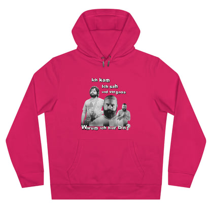 Hoodie Unisex Joke Alan Garner – I came, I saw, and I forgot – Why I am here!