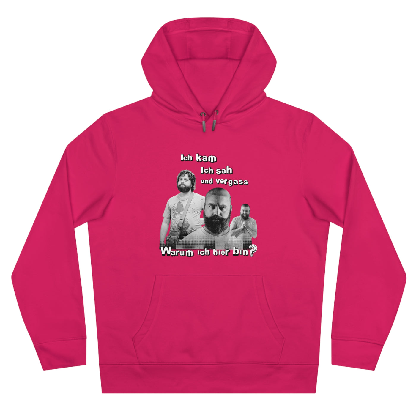 Hoodie Unisex Witz  Alan Garner– Ich kam ich sah und vergaß - Warum ich hier bin!