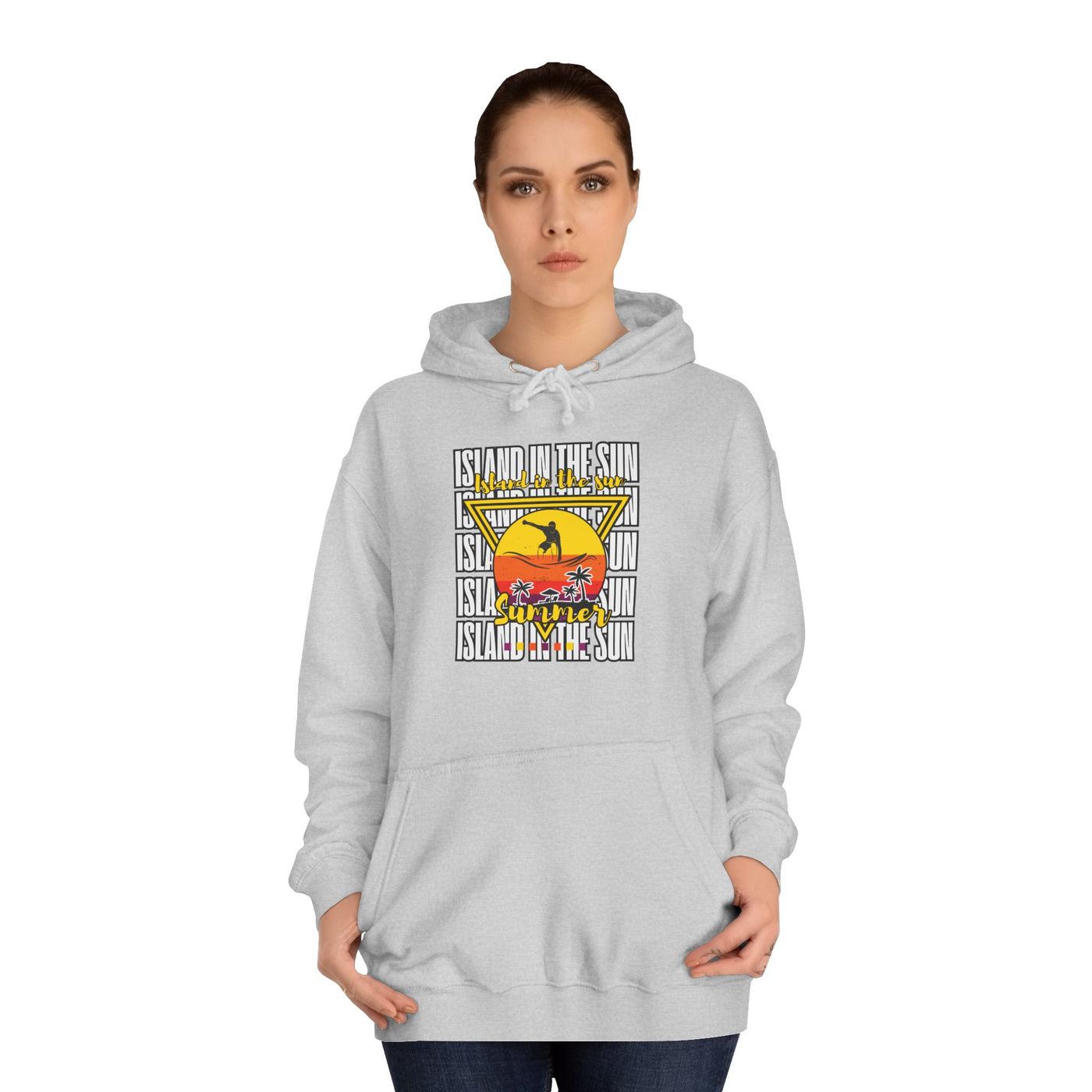Vibrant College Spirit Hoodie, Unisex College Hoodie