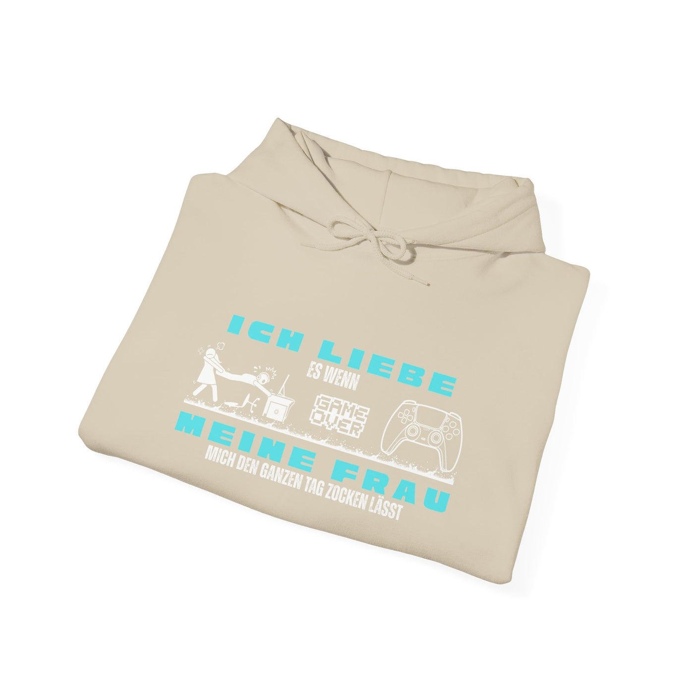 Gaming Love Unisex Hooded Sweatshirt - "Ich Liebe Es Wenn Meine Frau"