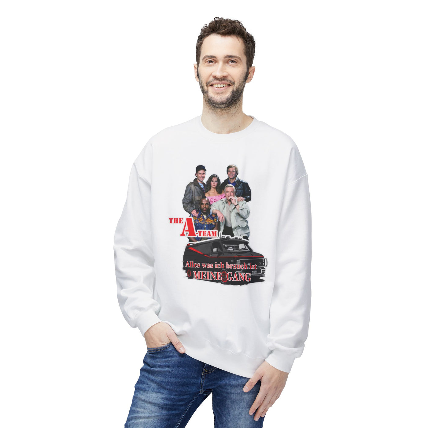 Unisex A-Team Fleece Crewneck Sweatshirt - Retro TV Show Inspired Apparel