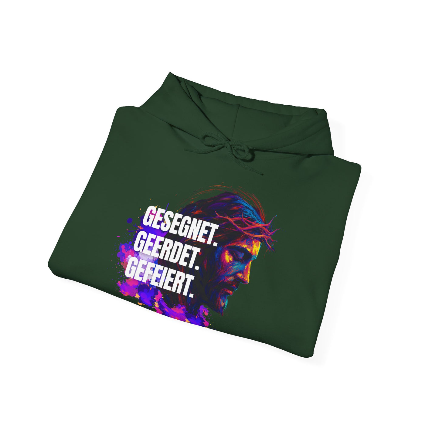 Jesus Colorful - with saying Blessed- Grounded - Celebrated