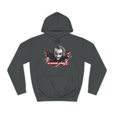 Joker "wanna play" college hoodie