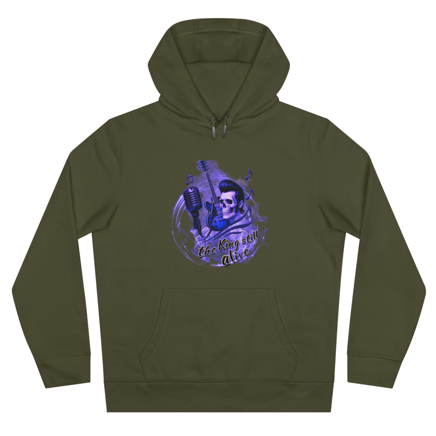 Rock 'n' Roll King Hooded Sweatshirt - 'The King Still Alive' Graphic