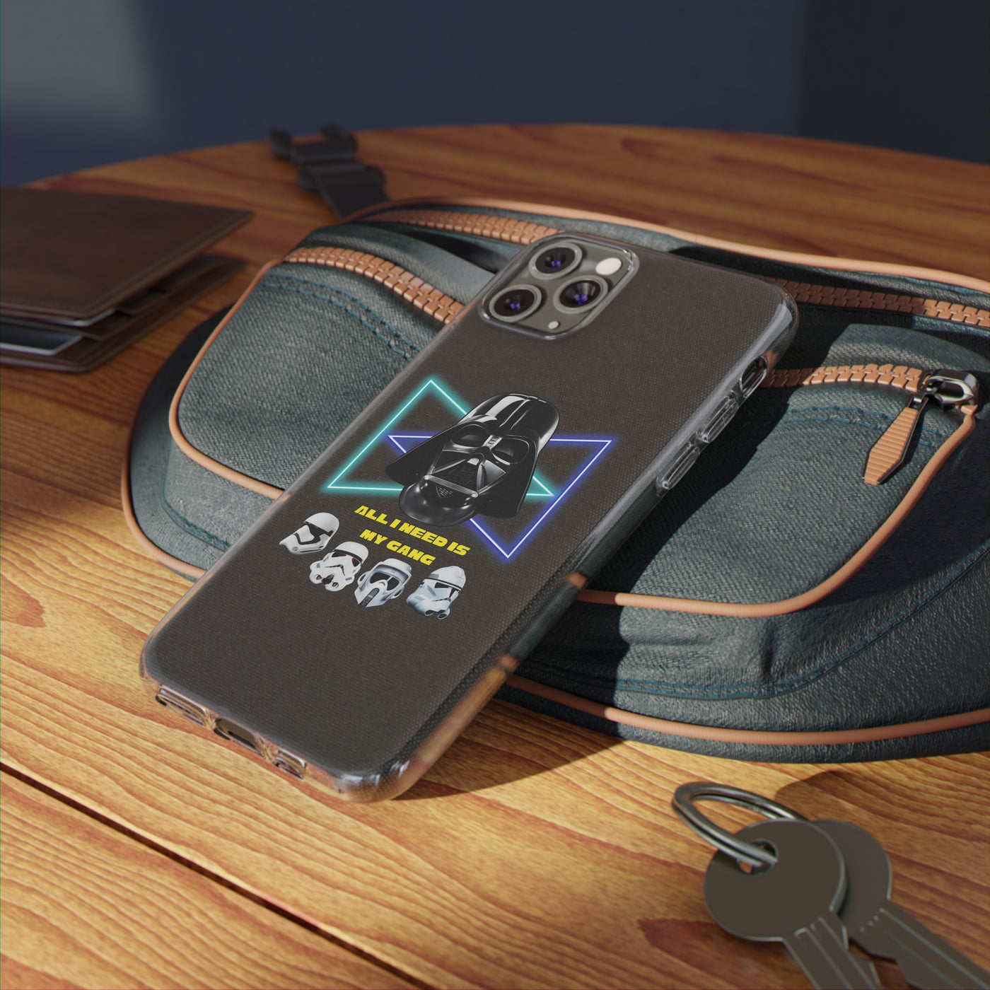 Handyhülle Darth Vader Phone Case, Star Wars Clear Silicone Phone Cover,  All I Need Is My Gang