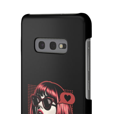 Retro Girl Snap Case Handyhülle