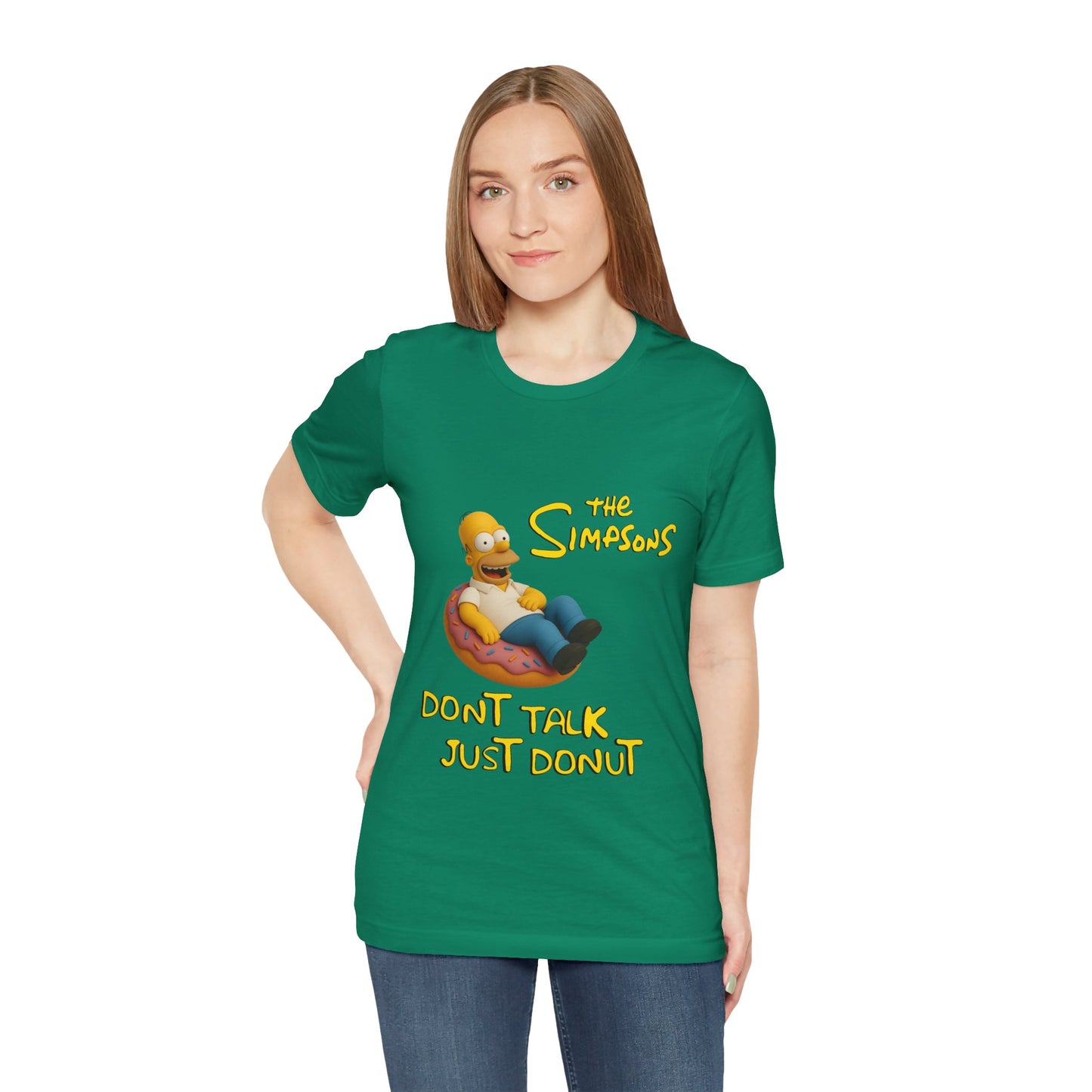 The Simpsons Donut Lover Tee - Funny Graphic T-Shirt -unisex