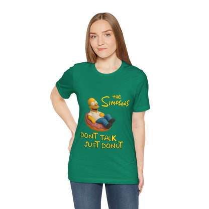 The Simpsons Donut Lover Tee - Funny Graphic T-Shirt -unisex
