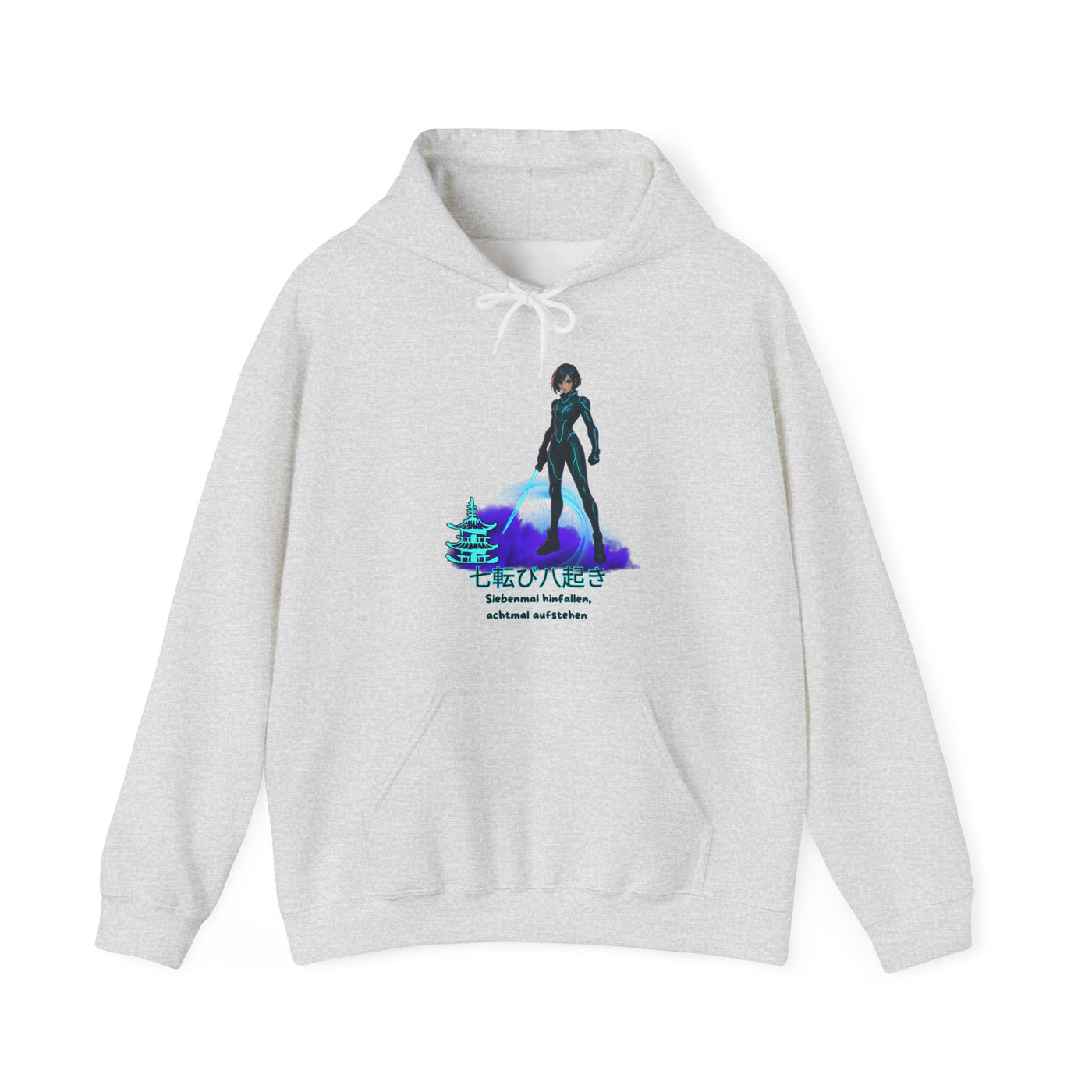 Hoodie  Anime "siebenmal hinfallen - achtmal aufstehen"
