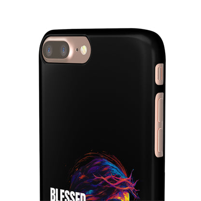 Blessed Saved Loved -  Snap Case Handyhülle - Jesus