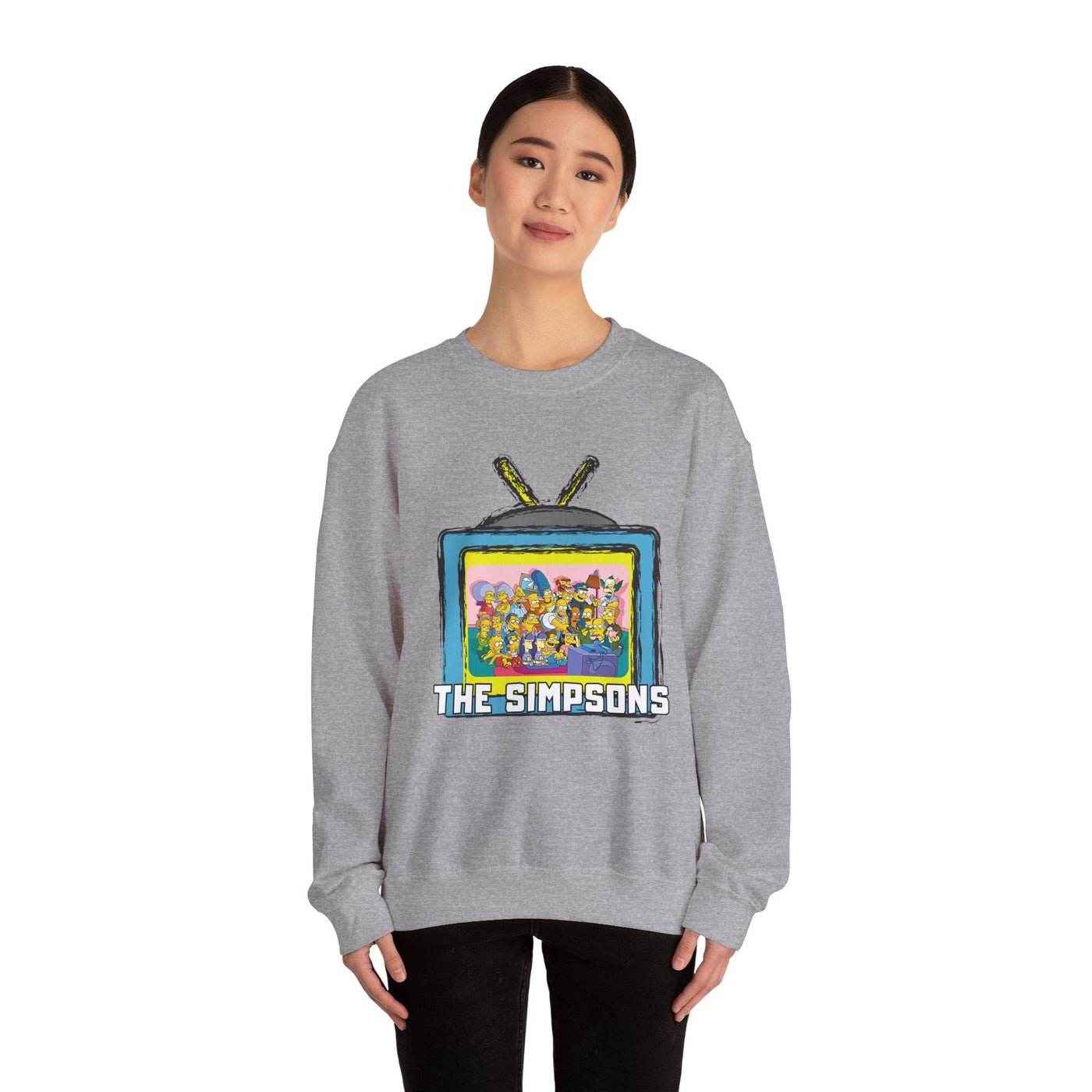 The Simpsons Unisex Heavy Cotton Sweatshirt