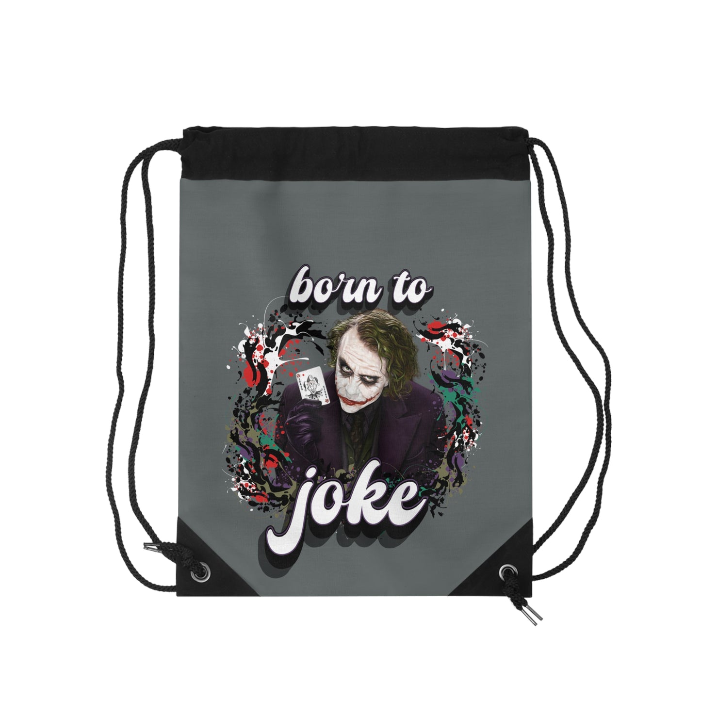born to joke - Joker -  Drawstring Bag - Turnbeutel, Hängetasche, Kordeltragetasche