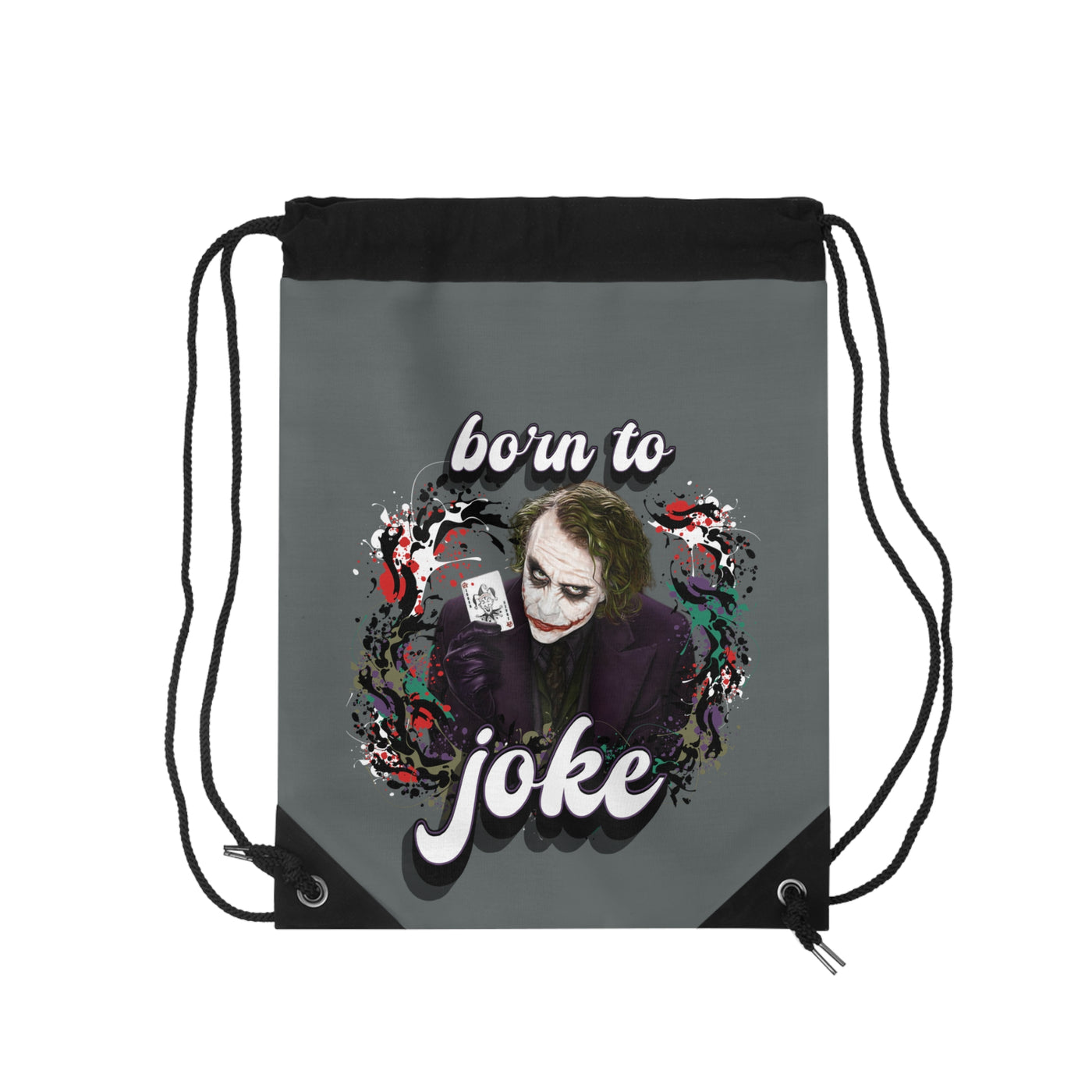 born to joke - Joker - Drawstring Bag - Gym bag, hanging bag, drawstring bag