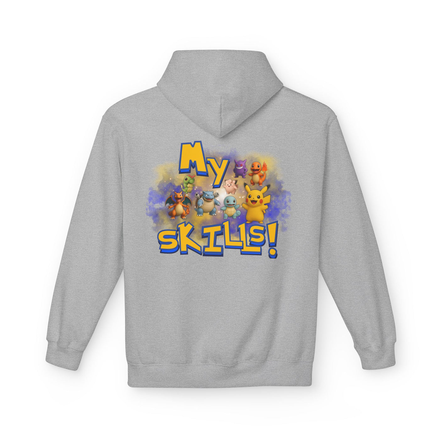 Pokemon Skills Hoodie, Unisex Pokemon Sweatshirt, Cute Hoodie