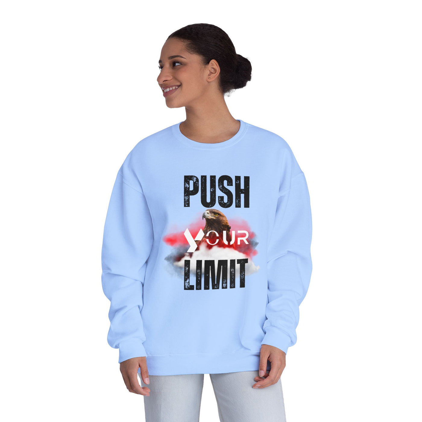 Motivational Crewneck Sweatshirt - "Push Your Limit" 