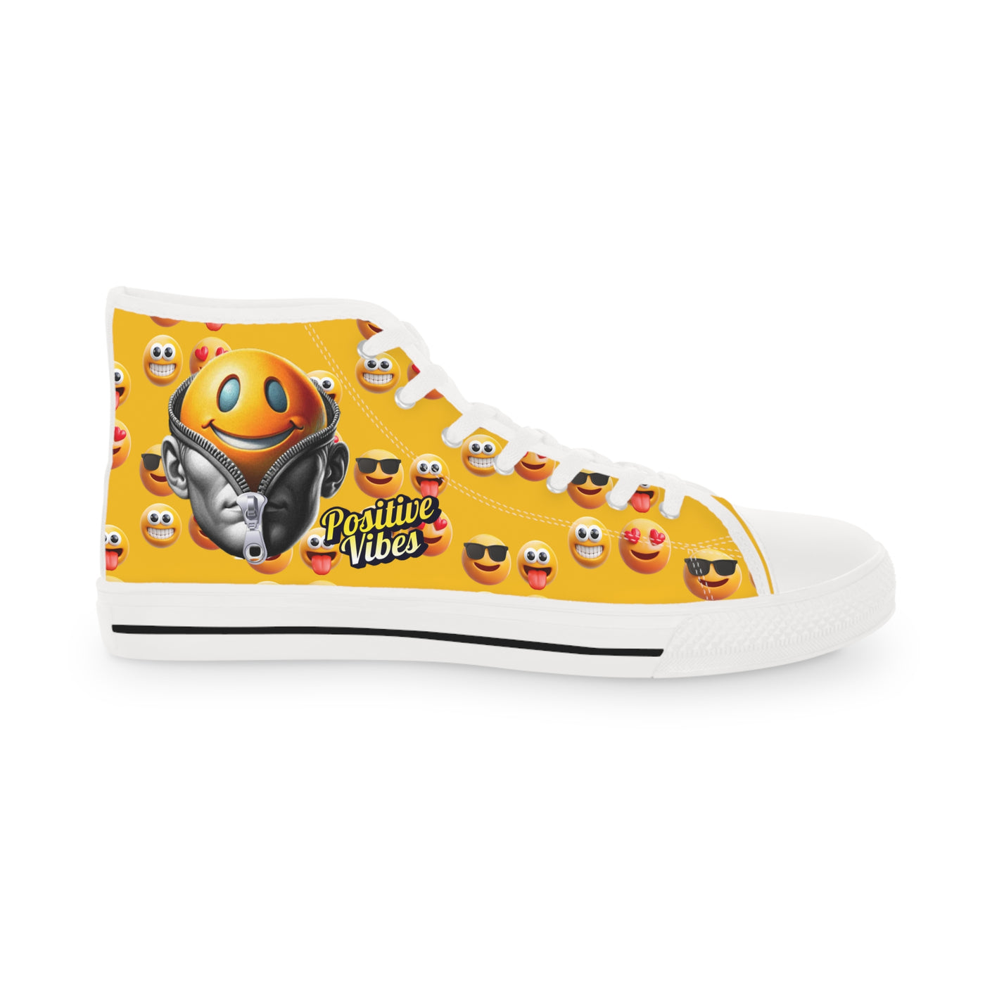 Top sneakers with emoji design #unzippedsmile