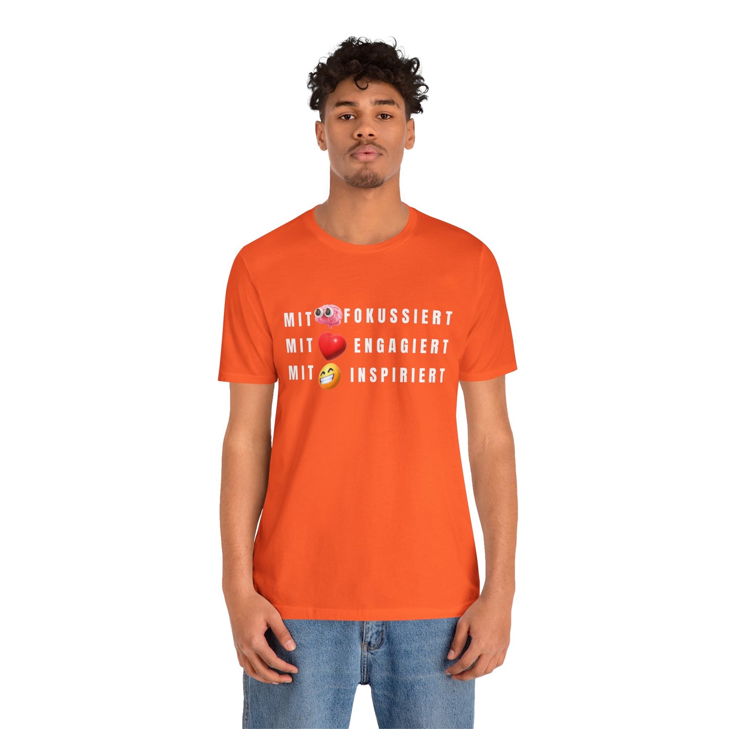 Inspirational Emoji T-Shirt Herz - Hirn - Humor - Heart - Mind - Humor