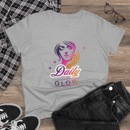 Women's Midweight Cotton Tee - Daily Glow