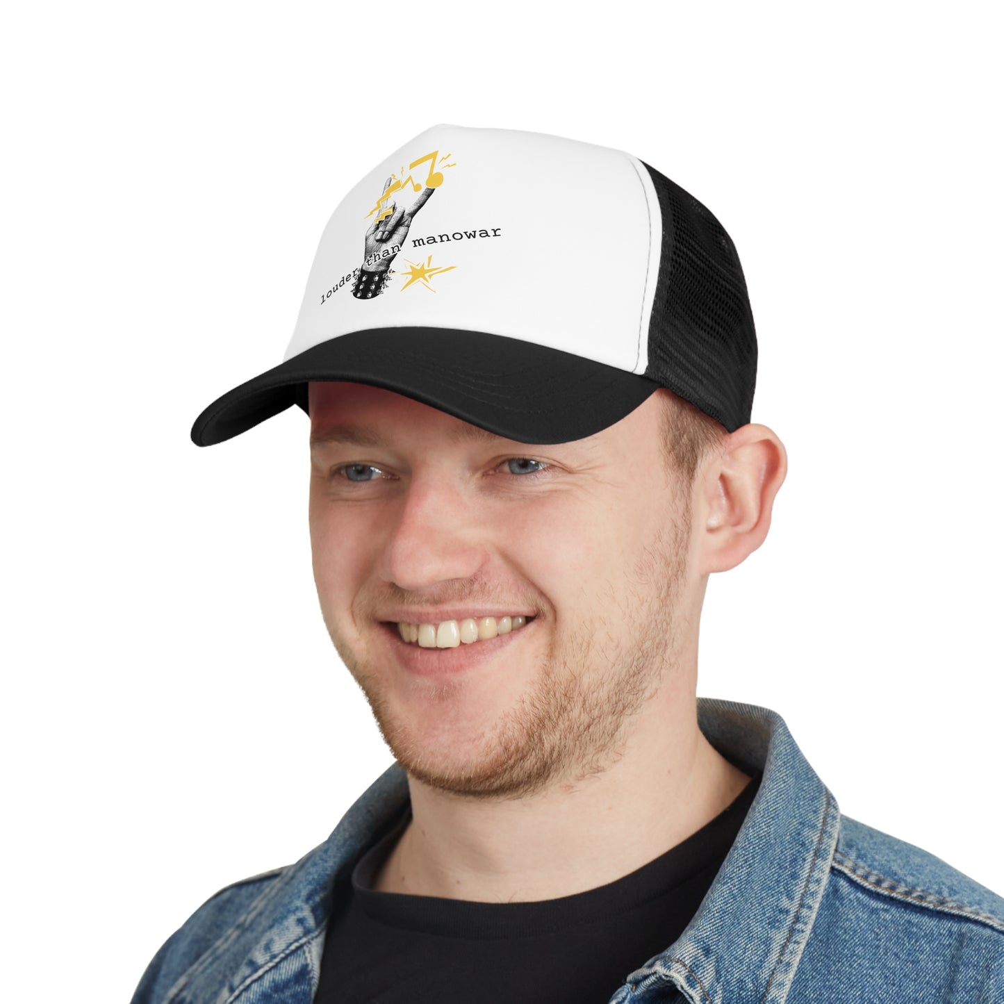 Punk Mesh Cap "louder than manowar"